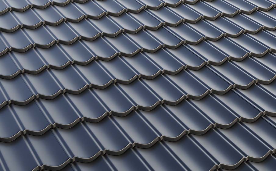 Композитная черепица рядовая AeroDek Уникум, бесшумный, цвет Графитовый (31)
